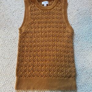 Evereve Mustard Knit Top